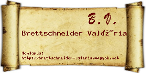 Brettschneider Valéria névjegykártya