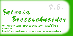 valeria brettschneider business card